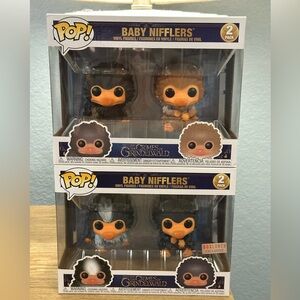 Funko POP! 2 Baby Nifflers 2 Packs. VAULTED BOXLUNCH EXCLUSIVE WIZARDING WORLD